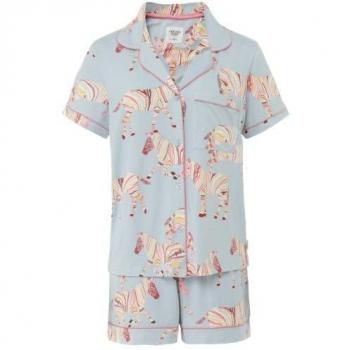 Shorts Zèbre Boho Chelsea Pyjama 40 Bleu