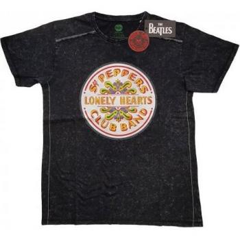 T-shirt bleu marine unisexe adulte The Beatles Sgt Pepper