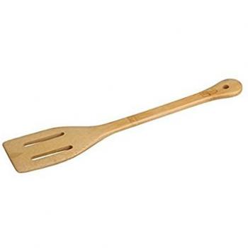 FACKELMANN Pfannenwender mit Schlitzen, Bambus, 30 cm
