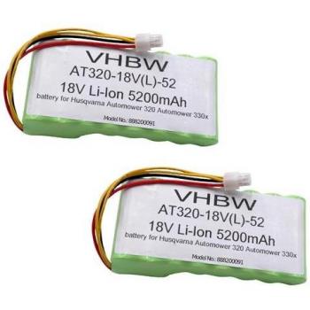 Batteries 18 V 5200 mAh pour Husqvarna 580/588 – Kit de remplacement