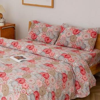 Colección Sábanas Coralina de Invierno: 4 Piezas + Fundas, Bajera Ajustable y Polar