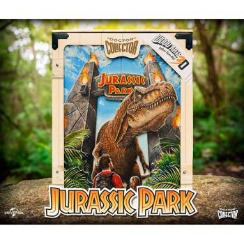 Affiche en Bois Jurassic Park: Rex en Action