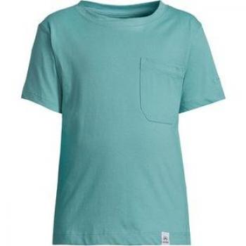 Newlife T-Shirt mit subtiler Brusttasche in Türkis