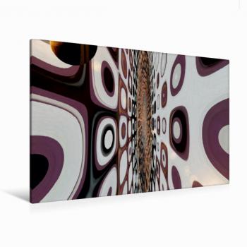 Violet Time Stream Canvas – Kalvendo Premium 120 × 80 cm im Querformat