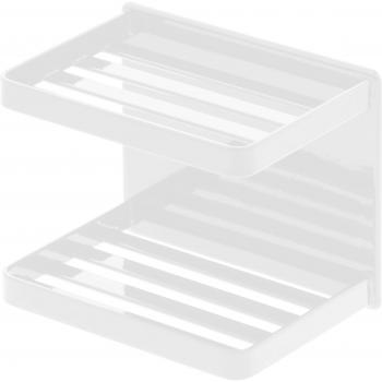 Badezimmer-Seifenablage, 2-stufig, weiß, von Yamazaki
