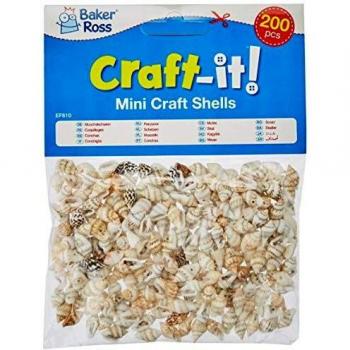 Mini Craft Shells 12mm with Hole for Threading, Pack of 200