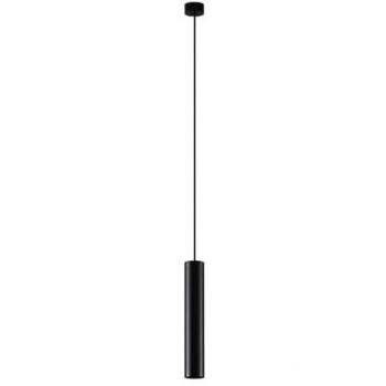 Lustre suspendu Ejona en aluminium noir, hauteur 35 cm, dimmable