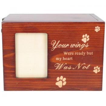 Cinerary Pet Ash Casket with Frame