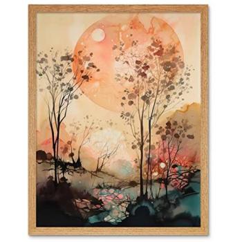 Boho Riverscape – Framed Art 12×16