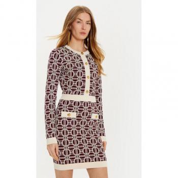 Dunkelrotes Slim Fit Kleid AM-31B-47E2-V440 von Elisabetta Franchi