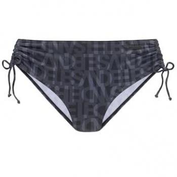 Slip bikini Elbsand in tonalità grigio scuro e nero