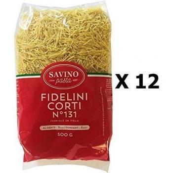 Lot de 12 Pâtes Fidelini Corti 500g