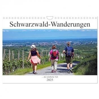 Schwarzwald-Wanderungen (Wandkalender 2025 DIN A4 quer) CALVENDO Monatskalender