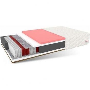 Materasso Ivrea 140x200 Multipocket con schiuma visco‑memory e coccio – H5 molto rigido