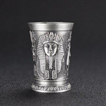 Cleopatra & Rameses Bronze Shot Glasses