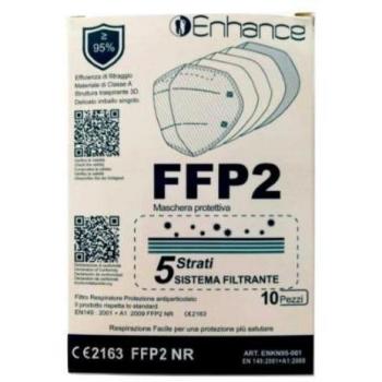 MASCHERINA FFP2 BIANCA ENHA 10PZ