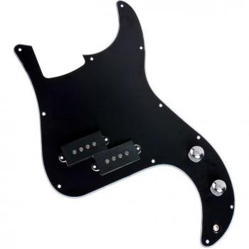 Golpeador precableado para guitarra bajo Precision con 2 pastillas y piezas de repuesto