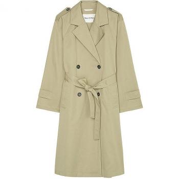 MARC O'POLO Bio-Baumwoll-Twill Trenchcoat hellgrün Größe 38 Damen