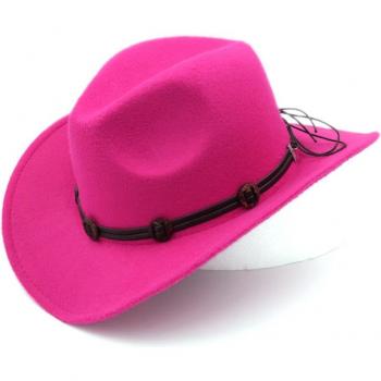 Herbst Winter Cowboy Hütte Hut für Cowgirls, breite Krempe, Größe 56-58cm