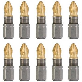 KWB 10 embouts Titan PZ 2 25 mm