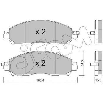 CIFAM 822‑1081‑1 Pastilhas para Freios