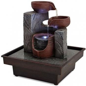 VidaXL BrightLED Indoor Fountain – Durable Polyresin Design