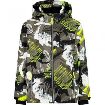 Cmp Kids' Snaps Hood Jacket Olive/Yellow Fluo 5Y