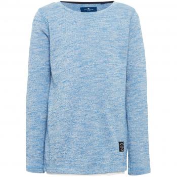 Tom Tailor Junge Strickjacke “Strong Blue” – meliertes Langarmshirt