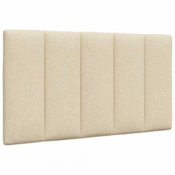 Coussin de lit crème 90 cm en tissu