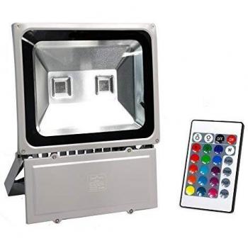 Faro Esterno Vetrineinrete® 100W RGB con Staffa A25