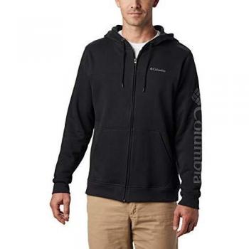 Columbia Herren Sweatshirt mit Kapuze M Schwarz, City Grey, S, 1889161