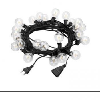 Guirlanda de Luz LED 20 Lâmpadas para Exterior