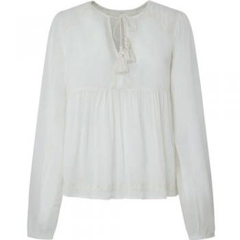 Blusa de Chica Pepe Jeans Manga Larga Blanca