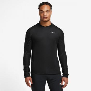 Maglia Nike a maniche lunghe Trail nera per uomo