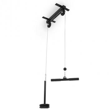 Barre de Triceps GORILLA SPORTS avec Poulie Plafond