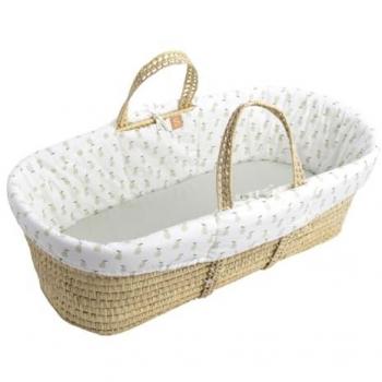 Sauthon Couffin souple en fibres naturelles de palmier Botanica Blanc