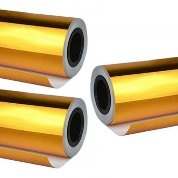Vinilo Stretchable Espejo 3x 152x20cm Color Dorado