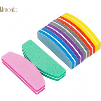 Salon-Ready Mini Nail File Blocks – 7 Colorful Items