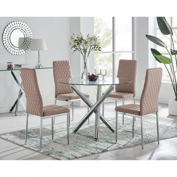 Selina Dining Table with Milan Chairs