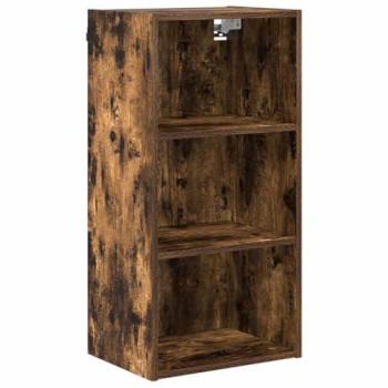 Wall-Mounted Smoked Oak Storage Unit – 40x29.5x80 cm, Engineered Wood (vidaXL)