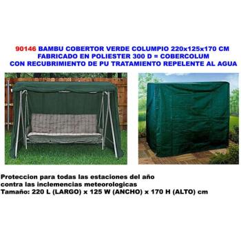 Colchoneta Verde Bambú Luminosa 220x125x170 cm – Térmico PU