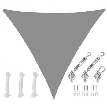 ShadeMaster 4x4x4 Gray Triangular Sun Shelter
