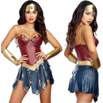 Disfraz de Wonder Woman para Adultas Traje Completo de Superhéroe DC Comics Talla M