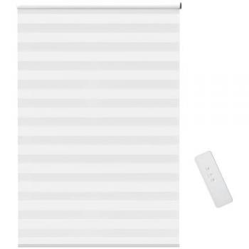 Estor Eléctrico Enrollable con Interfaz USB, Protección UV, Blanco, 90 x 180cm