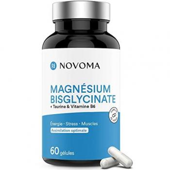 Novoma Magnésium Bisglycinate 60 Gélules Vitalité