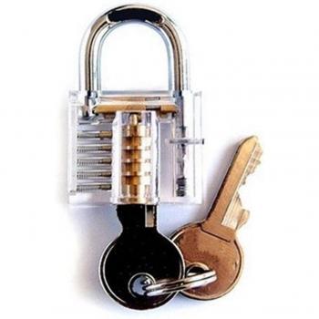 Transparent Padlock Practice Tool