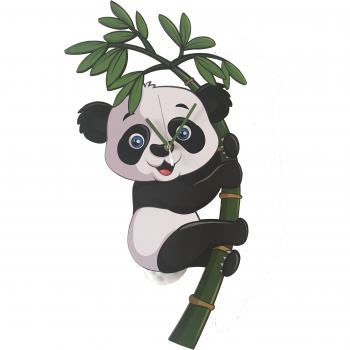 Panda Rhythm Pendulum Wall Clock by Goodtime
