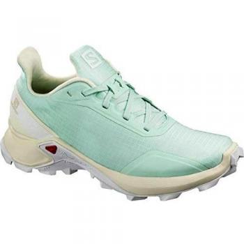 Chaussures de sport de plein air pour femmes Salomon ALPHACROSS W, Turquoise (Icy Morn/Vanilla Ice/White)