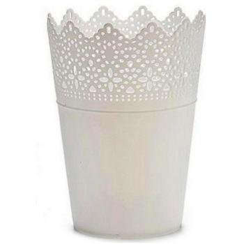 Maceta de jardín Ibergarden 8430852224194 Blanco Plástico 15 x 18 x 15 cm