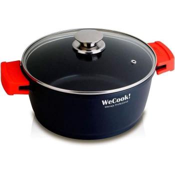 Wecook cazuela alta 9 cm ø20 cm+tapa cristal ecostone 5 mm